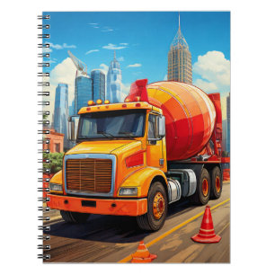 Notebook - Betonmischer Notizblock