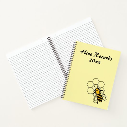 Notebook - BienenBehaltend Platten Notizblock (Innenseite)