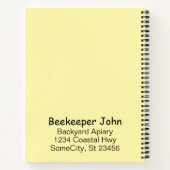 Notebook - BienenBehaltend Platten Notizblock (Rückseite)