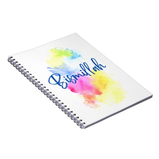 Notebook - Bismillah - farbenfroh Notizblock (Rechte Seite)