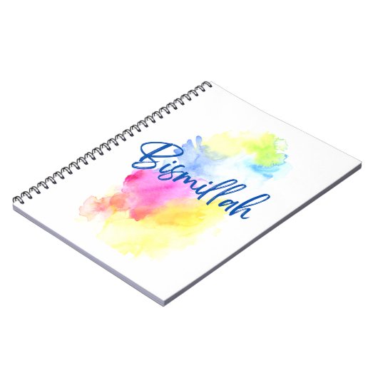 Notebook - Bismillah - farbenfroh Notizblock (Linke Seite)