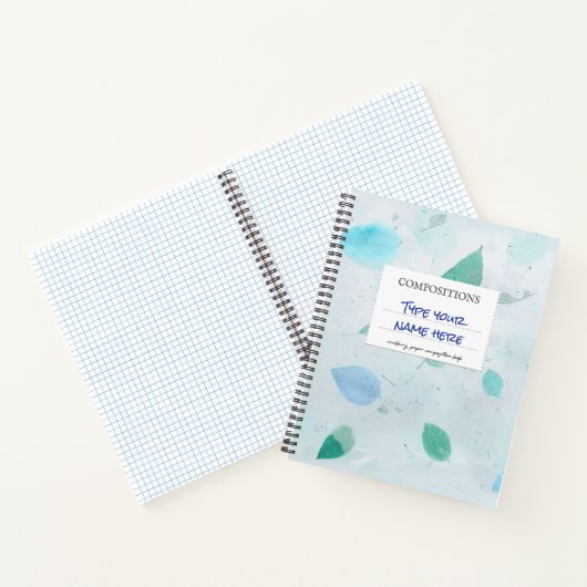Notebook-Blauer Blauer Standard für Multibeeren Notizblock (Innenseite)