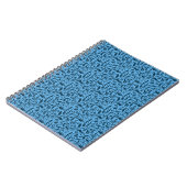 Notebook-Blue Blüh Notizblock (Linke Seite)