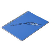 Notebook - Blue Feather Pen Notizblock (Linke Seite)