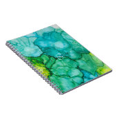 Notebook "Blue Green Blume" personalisieren Notizblock (Rechte Seite)