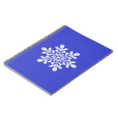 Notebook Blue Snow Flake Notizblock (Linke Seite)