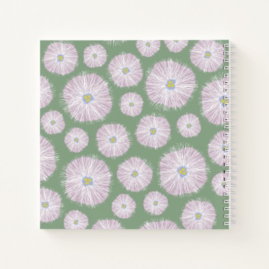 Notebook-Blume Notizblock (Rückseite)