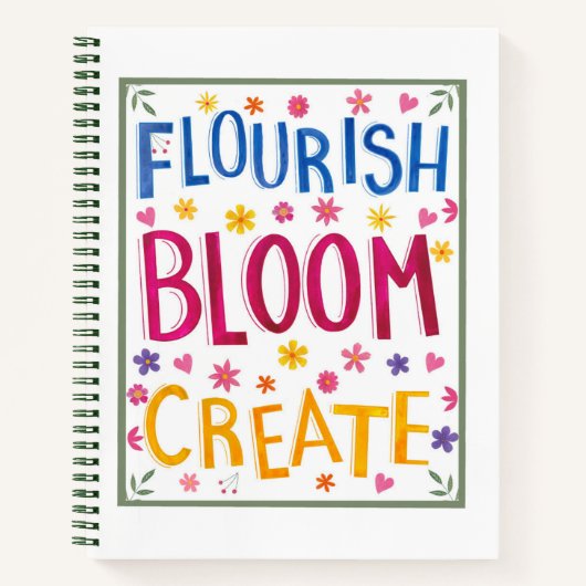 Notebook-Blume Notizblock (Vorderseite)