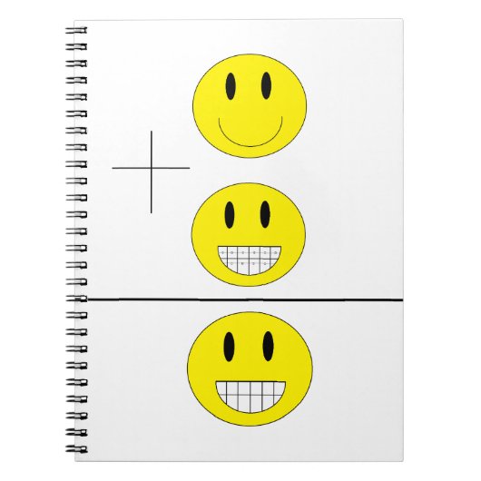 Notebook "Braces Off" Notizblock (Vorderseite)