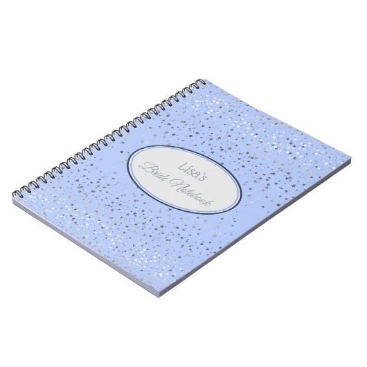 Notebook-Brides Petite Stars Blues Notizblock (Linke Seite)