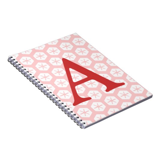 Notebook - Brief und Schneeflocken Notizblock (Rechte Seite)