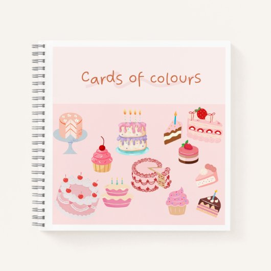 Notebook cake design notizblock (Vorderseite)