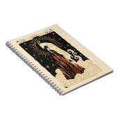 Notebook Capricorn Celestial Zodiac Art Notizblock (Rechte Seite)