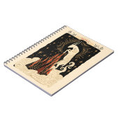 Notebook Capricorn Celestial Zodiac Art Notizblock (Linke Seite)