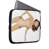 Notebook-Case mit weißem Swimsuit Laptopschutzhülle (Vorne Rechts)