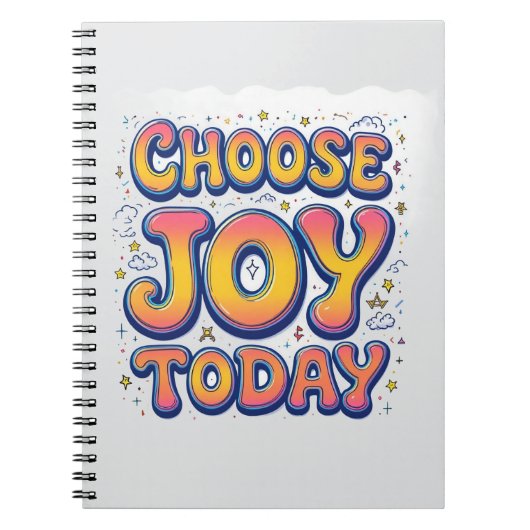 Notebook "Choose Joy Today" Notizblock (Vorderseite)