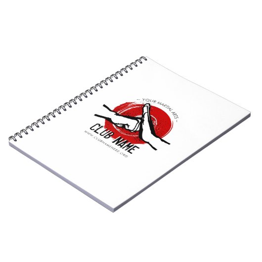 Notebook-Club für Kampfkunst Notizblock (Linke Seite)
