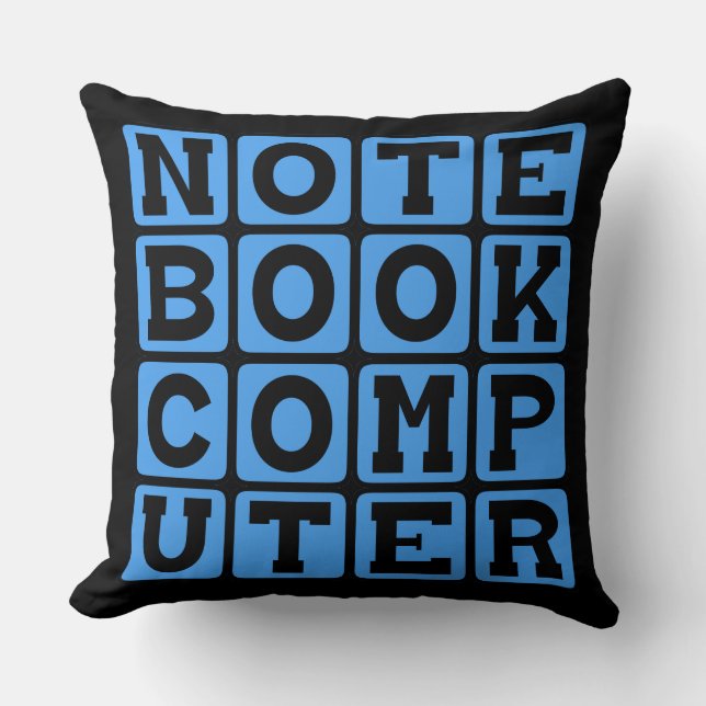 Notebook-Computer, tragbares Gerät Kissen (Vorderseite)