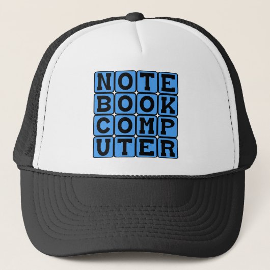 Notebook-Computer, tragbares Gerät Truckerkappe (Vorderseite)