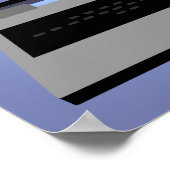 Notebook-Computer World Map Print Poster (Ecke)