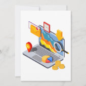 Notebook-Computing Einladung (Vorderseite)