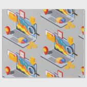 Notebook-Computing Geschenkpapier (Flach)