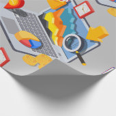 Notebook-Computing Geschenkpapier (Ecke)