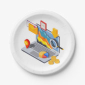 Notebook-Computing Pappteller (Vorderseite)