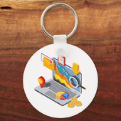 Notebook-Computing Schlüsselanhänger (Vorderseite)
