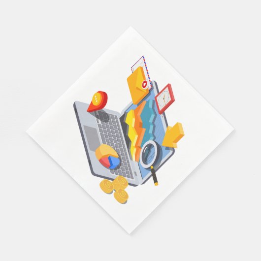 Notebook-Computing Serviette (Ecke)