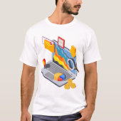 Notebook-Computing T-Shirt (Vorderseite)