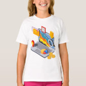 Notebook-Computing T-Shirt (Vorderseite)