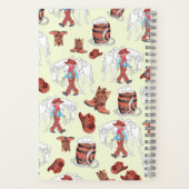 Notebook-Cowboy und Pferd Notizblock (Rückseite)