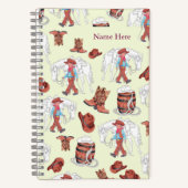 Notebook-Cowboy und Pferd Notizblock (Vorderseite)