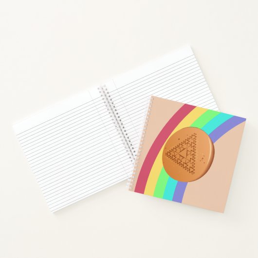 Notebook Dalgona Multiple Triangle - Seitenansicht Notizblock (Innenseite)