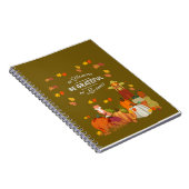 Notebook dankbar sein gesegnet Journal Fall Notizblock (Rechte Seite)