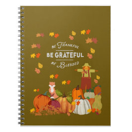 Notebook dankbar sein gesegnet Journal Fall Notizblock