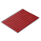 Notebook Dark Red Glitzer Notizblock (Linke Seite)