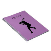 NOTEBOOK DER BASEBALL SCHULE MIT INDIVIDUELLE NAME NOTIZBLOCK (Rechte Seite)