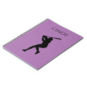 NOTEBOOK DER BASEBALL SCHULE MIT INDIVIDUELLE NAME NOTIZBLOCK (Linke Seite)