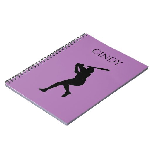 NOTEBOOK DER BASEBALL SCHULE MIT INDIVIDUELLE NAME NOTIZBLOCK (Linke Seite)