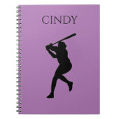 NOTEBOOK DER BASEBALL SCHULE MIT INDIVIDUELLE NAME NOTIZBLOCK (Vorderseite)