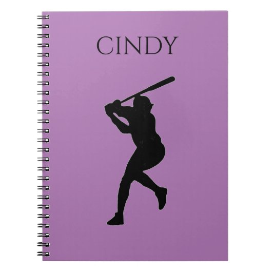 NOTEBOOK DER BASEBALL SCHULE MIT INDIVIDUELLE NAME NOTIZBLOCK (Vorderseite)