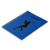 NOTEBOOK DER BASEBALL SCHULE MIT INDIVIDUELLE NAME NOTIZBLOCK (Linke Seite)