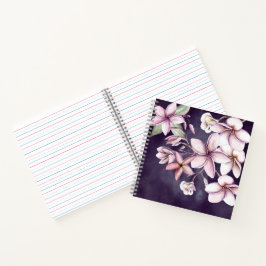Notebook der Dusky Plumeria Notizblock