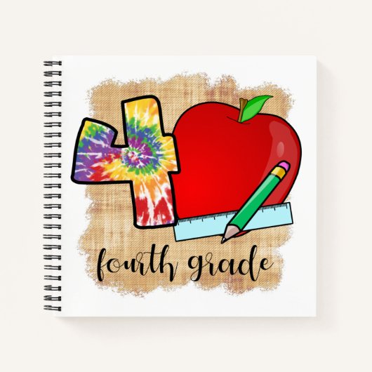 Notebook der vierten Klasse Notizblock (Vorderseite)