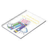 Notebook des Autors Notizblock (Linke Seite)