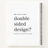 Notebook - Design-Upload Notizblock (Rückseite)