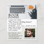 Notebook-Display, Autoren Buchsignatur-Werbung Flyer (Vorne)