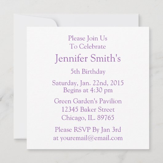 Notebook-Doodle Geburtstagsparty Einladungen (Rückseite)